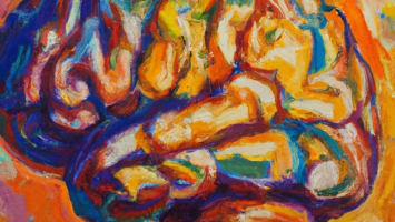 DALL·E 2022-10-09 22.51.40 - colorful brain, warm colors, oil painting